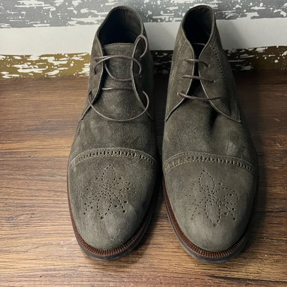 Marc Joseph Gold Suede